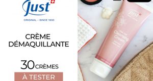 30 Crème démaquillante Just à tester