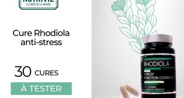 30 Rhodiola Gélules NUTRIVIE à tester