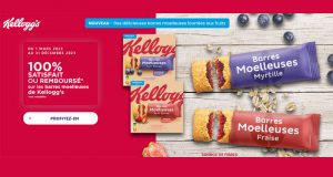 Barres Moelleuses Kellogg’s 100% Remboursé