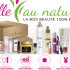 100 produits de soins offerts par Belle au Naturel