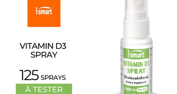 125 Spray Vitamine D3 SuperSmart à tester