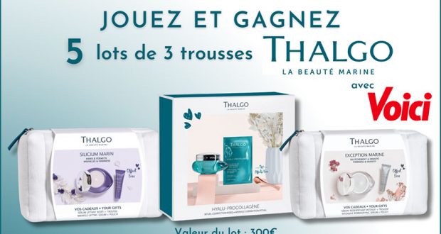 5 lots de 3 rituels de beauté Thalgo à remporter