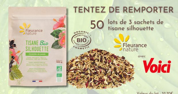 50 lots de 3 sachets de tisane silhouette Fleurance Nature à gagner