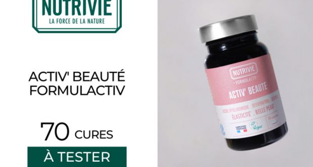 70 Cures ACTIV'BEAUTÉ FORMULACTIV de Nutrivie à tester