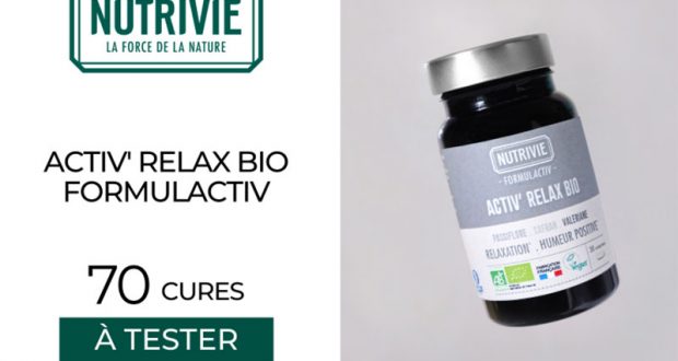 70 Cures ACTIV'RELAX FORMULACTIV de Nutrivie à tester