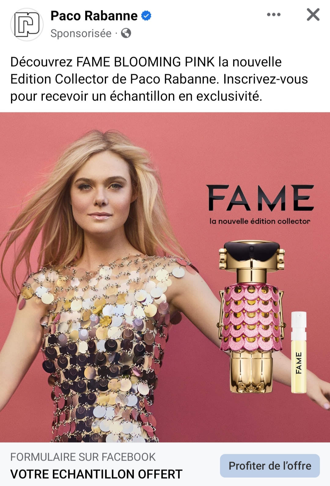 parfum FAME BLOOMING PINK Paco Rabanne