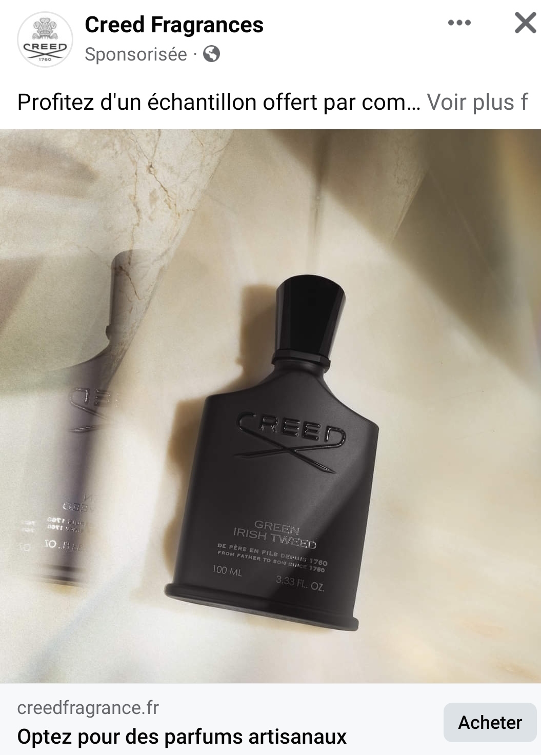 parfum Green Irish Tweed de Creed