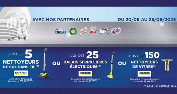 25 balais serpillères électriques Karcher à gagner