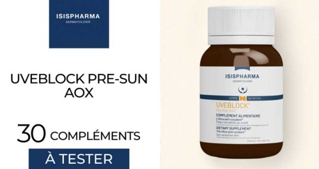 30 Uveblock Pre-Sun AOX Isispharma à tester