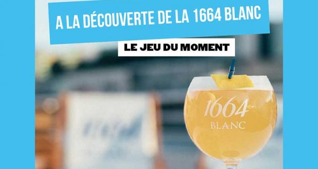 50 lots de bouteilles de 1664 Blanc à gagner