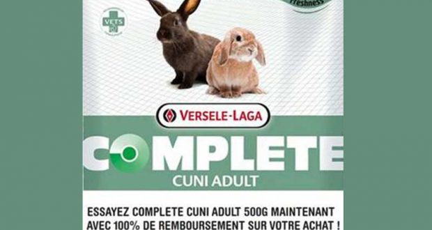 Produit Complete Cuni adult 500g VERSELE-LAGA 100% Remboursé
