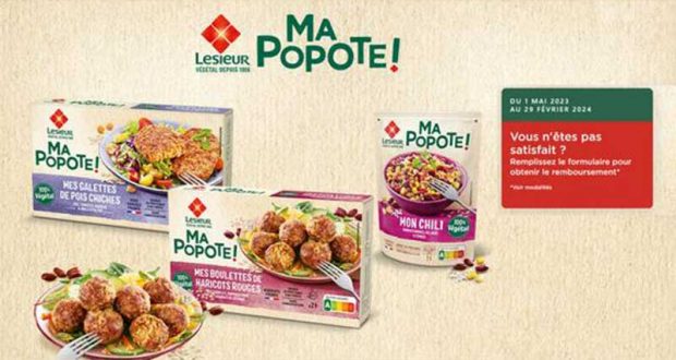 Produit Ma Popote LESIEUR 100% Remboursé