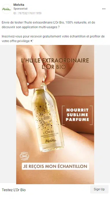 huile extraordinaire L’Or Bio Melvita