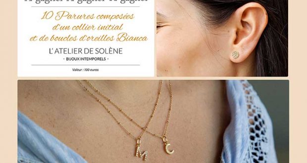 10 parures Collier + Boucles d'oreilles à gagner