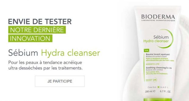 185 baumes Hydra Cleanser Sébium Bioderma à tester