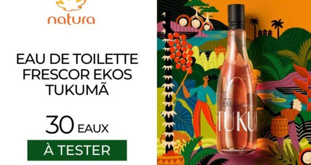 30 Eau de toilette Frescor Ekos Tukumã Natura à tester