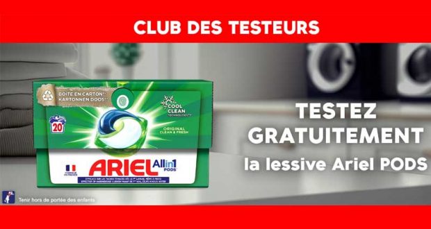 360 Lessive Ariel PODS à tester - Échantillons Gratuits France