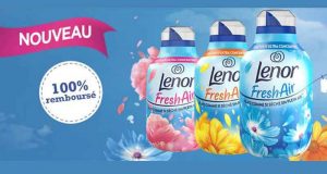 Adoucissant Fresh Air Lenor 100% remboursé