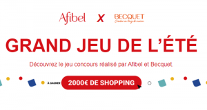 20 bons d'achat Afibel et Becquet de 100 euros offerts