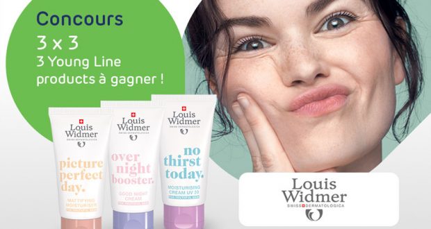 3 lots de 3 produits de soin Young Line Louis Widmer à gagner