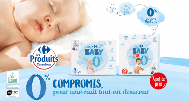 3000 gammes My Carrefour Baby 0% lotion et parfum à tester