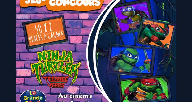 50 x 2 places de cinéma pour le film Tortues Ninja offertes