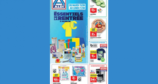 Catalogue Aldi du 15 août au 21 août 2023