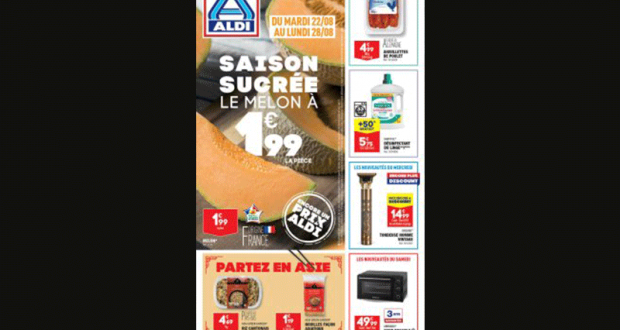 Catalogue Aldi du 22 août au 28 août 2023