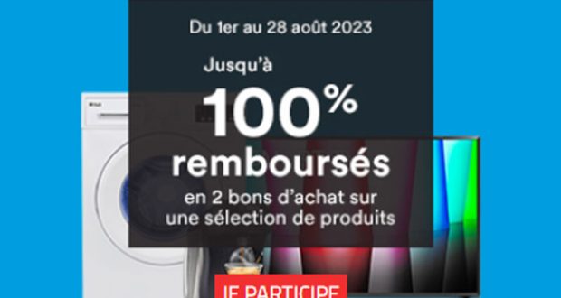  Échantillons gratuits et produits 100% remboursés