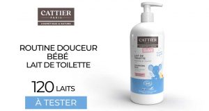 120 Lait de toilette bébé CATTIER à tester