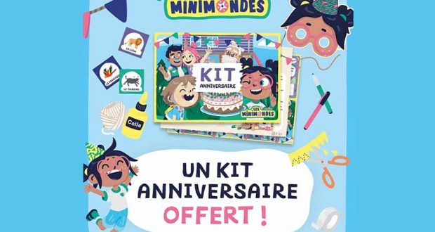 Un kit anniversaire enfant à recevoir gratuitement