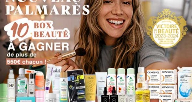 10 box beauté de 550 euros chacune à gagner