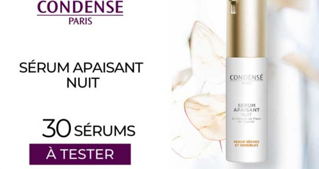30 Sérum Apaisant Nuit Condensé Paris à tester