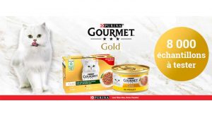 8000 échantillons gratuits de Gourmet Gold pour chat de Purina