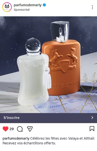 Parfums Valaya et Althaïr de Parfums de Marly Paris