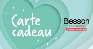 10 cartes cadeaux Besson Chaussures de 100 euros offertes