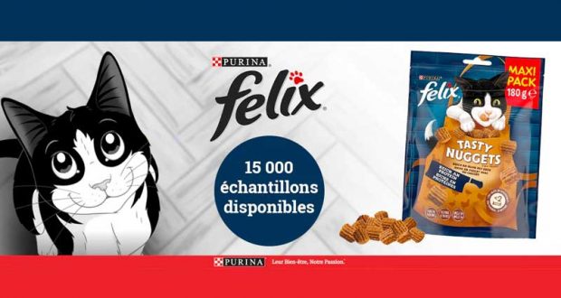 15 000 échantillons de snacks Tasty Nuggets de FELIX