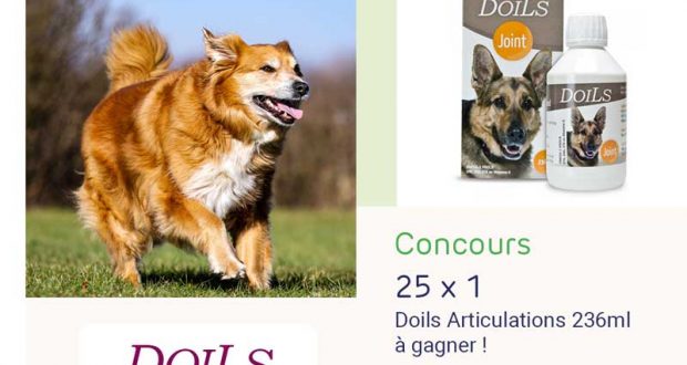 25 produits pour chien Doils articulations à gagner