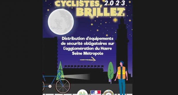 Distribution gratuite d'équipements pour cyclistes