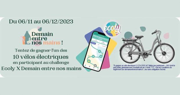 Gagnez 10 vélos électriques Ecolors 26 de 1195 €