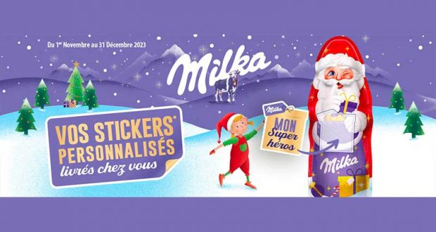 Stickers Personnalisés Milka livrés gratuitement chez vous