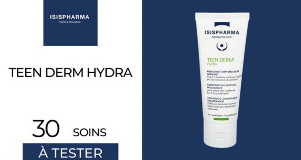 30 Soins Teen Derm Hydra Isispharma à tester