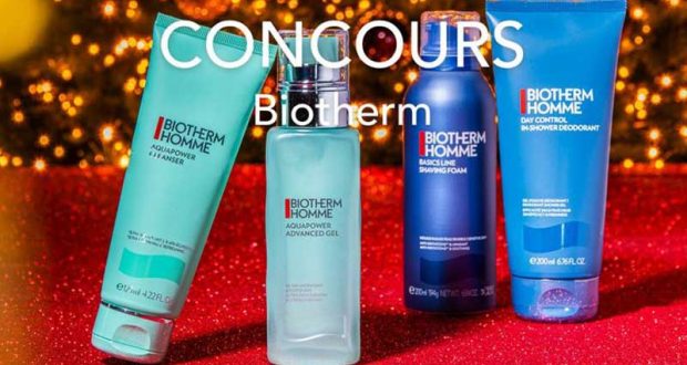 5 lots de 4 produits de soins homme Biotherm offerts