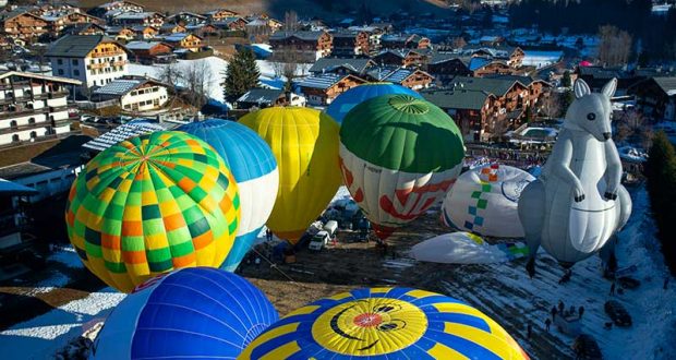 Vols statiques de montgolfière gratuits