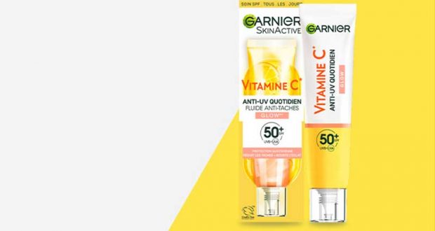 100 Fluide Anti-UV Quotidien Glow Vitamine C SPF 50+ à tester