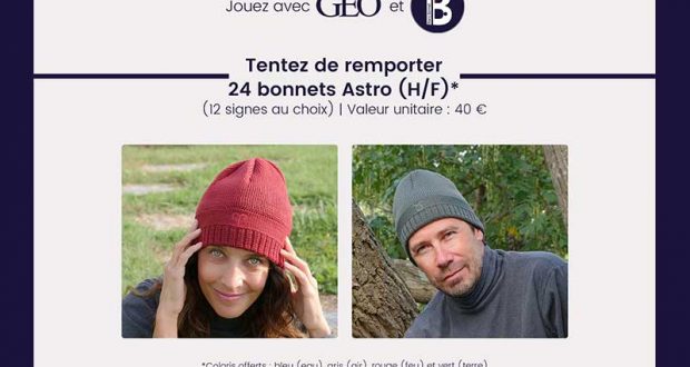 24 bonnets Astro Blanc Bonnet à gagner