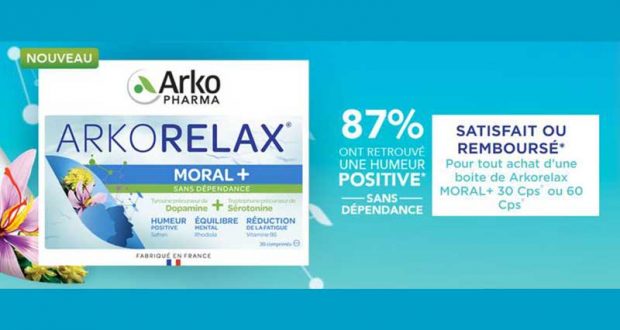 Arkorelax MORAL+ ArkoPHARMA 100% remboursé