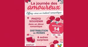 Distribution de roses et Photo souvenir gratuites