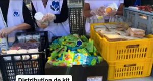 Distribution gratuite de kits alimentaires