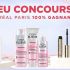 100 lots de produits de beauté L'Oreal offerts